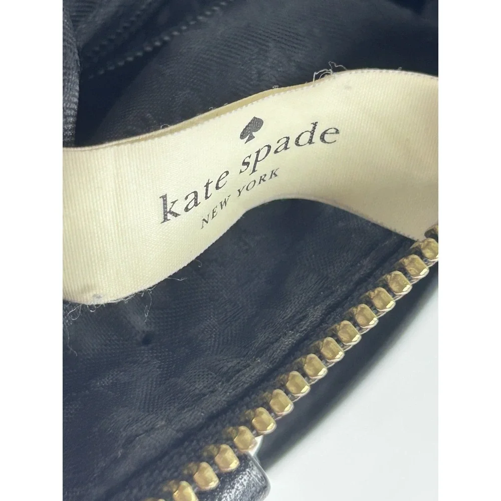 Kate Spade Pine Street Small/Med Kori Black Pebbled Leather Satchel Shoulder Bag